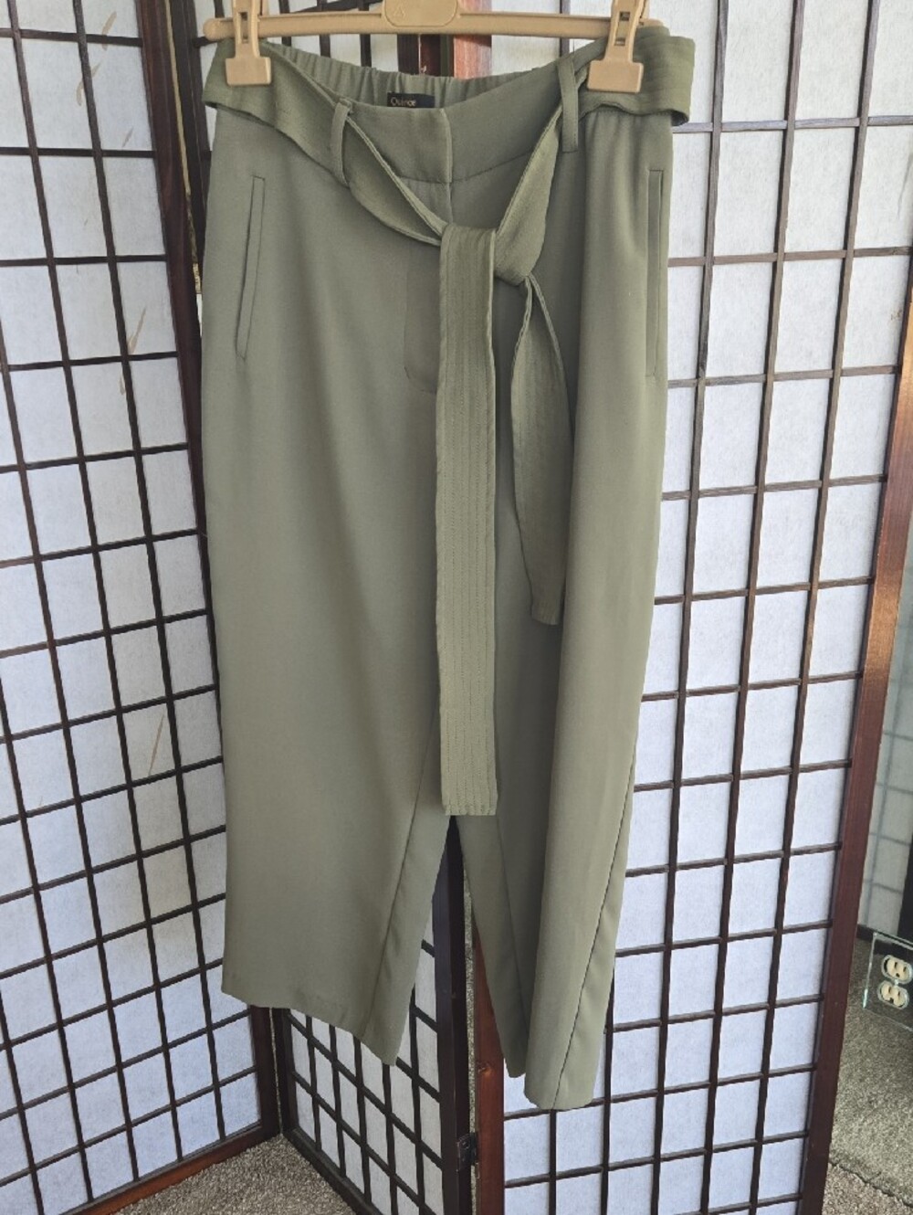 Quince Green Paper Bag Pants